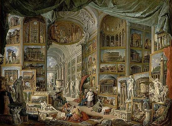 Giovanni Paolo Pannini Views of Ancient Rome Sweden oil painting art